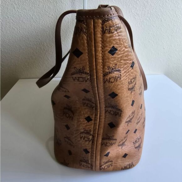 MCM Visetos Tote Bag Cognac - Picture 3 of 16